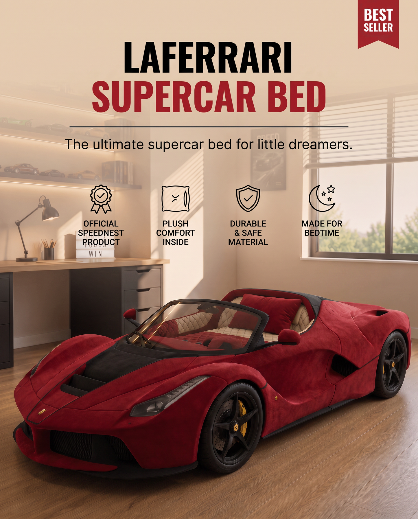 SpeedNest™ - Kids SuperCars bed