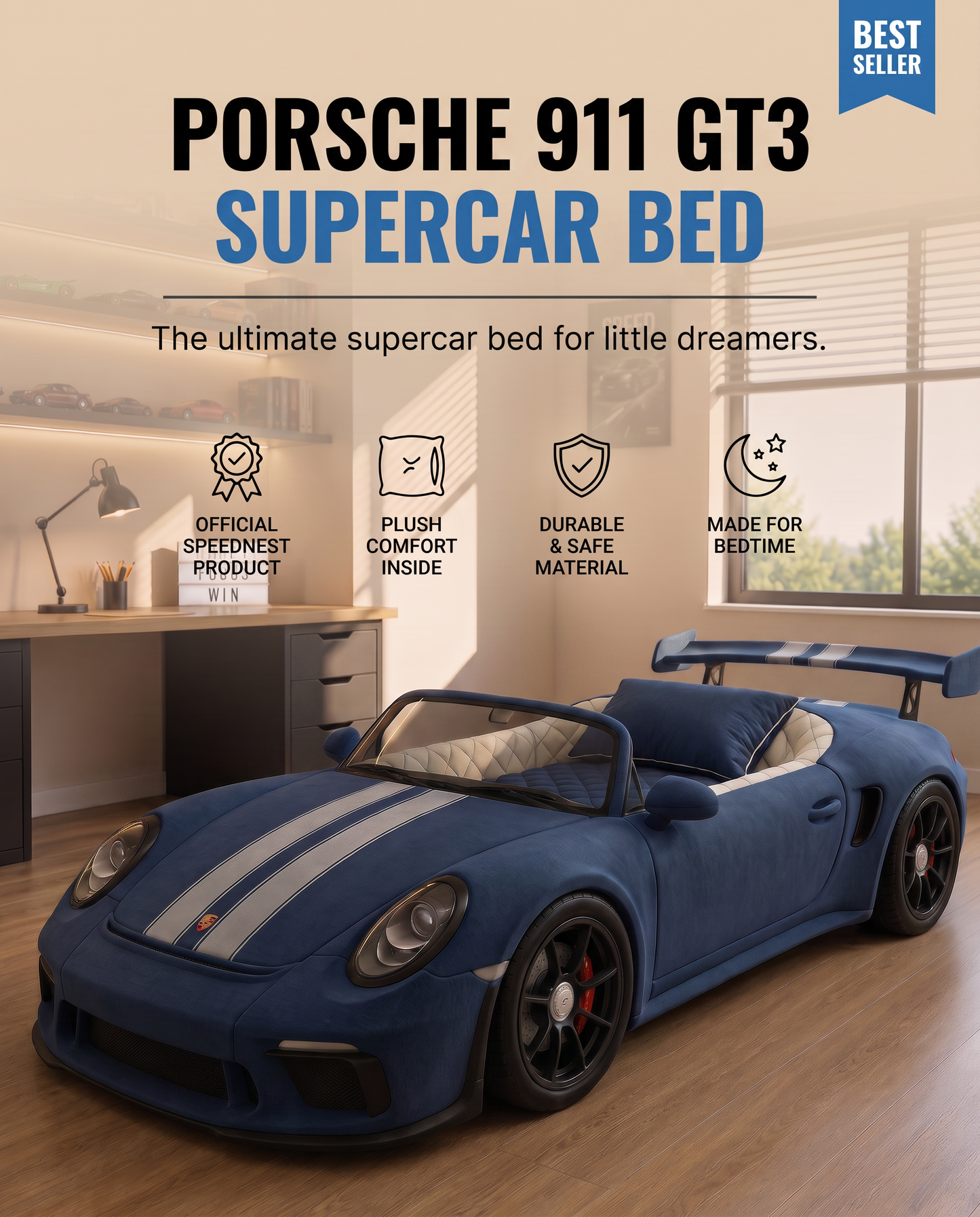 SpeedNest™ - Kids SuperCars bed